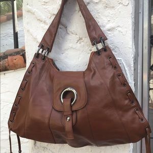 Perfect condition leather Chocolat Blu bag